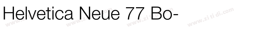 Helvetica Neue 77 Bo字体转换